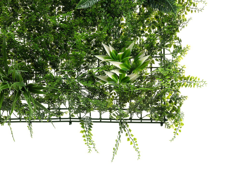 Foretti Evergreen - Planta de pared artificial - 100 x 100 cm