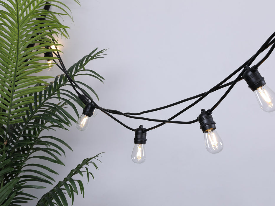 Føro Outdoor string lights Vintage - Set 10 meter 10 LED light bulbs - Warm white