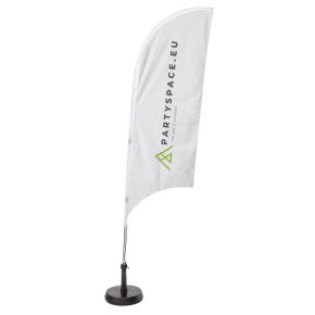 Customizable Solar Flag - Single sided with pole and carry bag - Medium