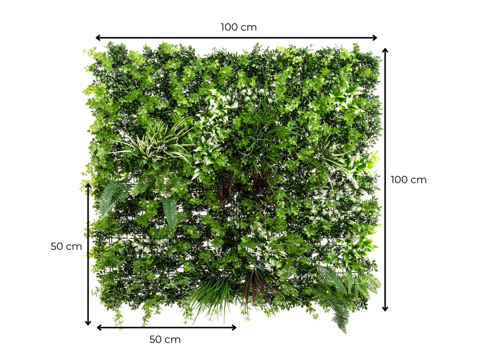 Foretti Boreal - Planta artificial de pared - 100 x 100 cm