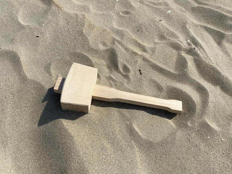 Martillo de madera para lona de playa