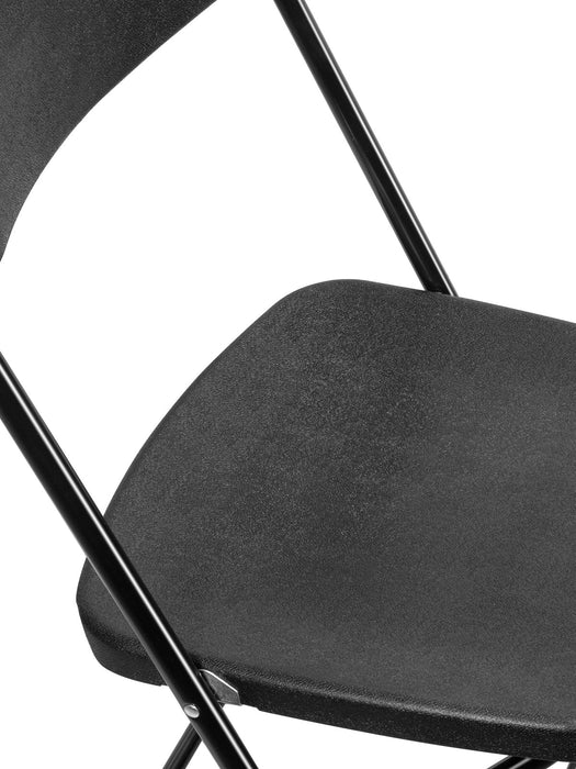 Conjunto Mobeno de 60 sillas plegables con carro - tipo Palermo - Negro
