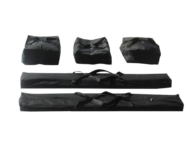 Juego de bolsas de almacenamiento (5 bolsas) para carpa de fiesta de PVC Deluxe 2.0 - (4 x 10 m, 5 x 8 m, 6 x 6 m, 6 x 8 m)