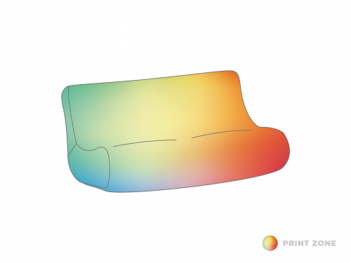 Air couch | Inflatable couch printed